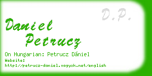 daniel petrucz business card